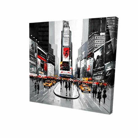 FONDO 16 x 16 in. New York City Busy Street-Print on Canvas FO2785520